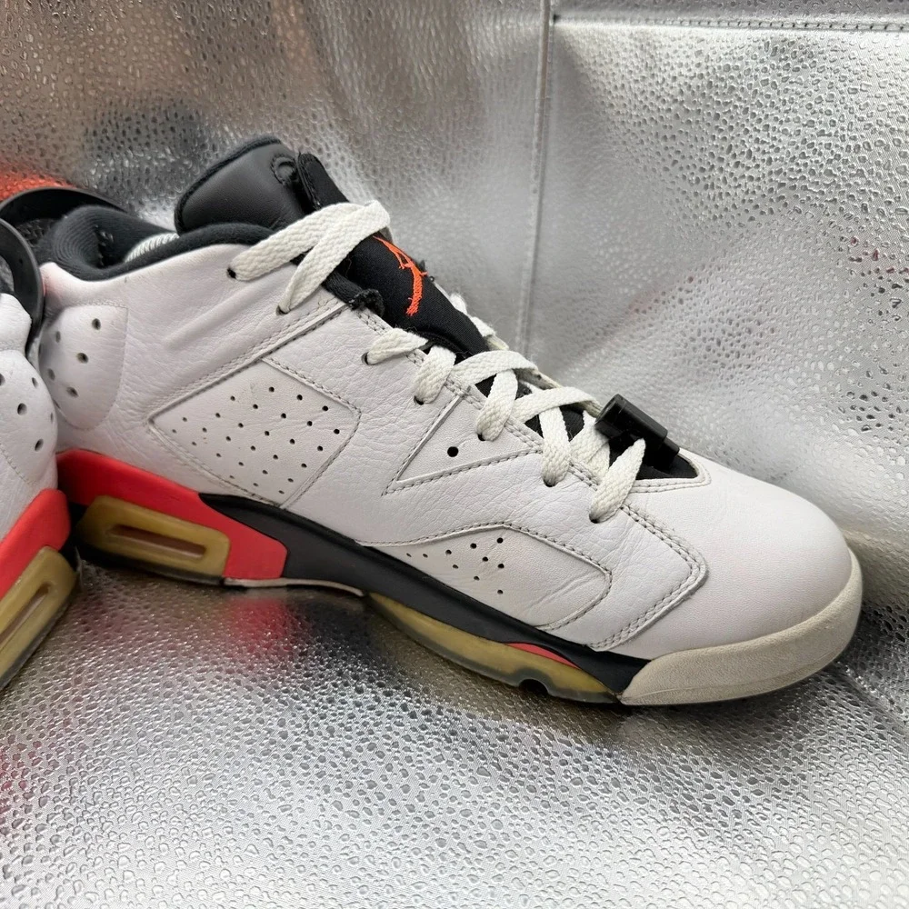 Size 10‎ Air Jordan 6 White Infrared Men Comfort Basketball Shoes 304401-123